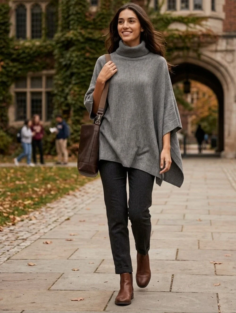 Ann Taylor Wool Turtle Neck Poncho size xs/s